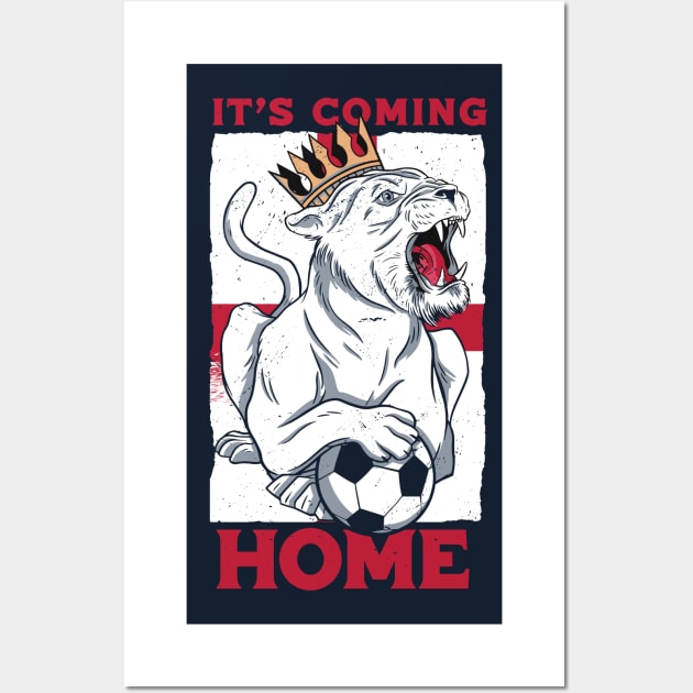 Football Is Coming Home // It's Coming Home // Come On England Wall Art by SLAG_Creative